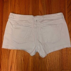 Light blue cutoff shorts